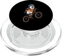 Penguin Bmx Cartoon Ice Cool Bike Stunt Rider PopSockets PopGrip for MagSafe