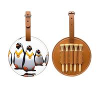 Penguin Brown Golf tee Storage Bag - Easy to Carry Around and More efficient in Playing Golf