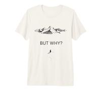 Penguin But Why Head Towards The Mountains Motivational Premium T-Shirt