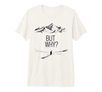 Penguin But Why Head Towards The Mountains Motivational Premium T-Shirt