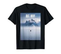 Penguin But Why Mountains - A Lone Penguin Walking T-Shirt