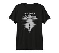 Penguin But Why Mountains Meme for Men Women Kids Premium T-Shirt