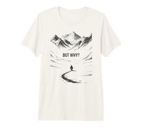 Penguin But Why Mountains Meme for Men Women Kids Premium T-Shirt