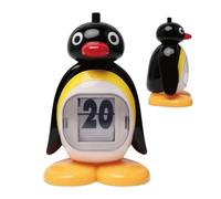 Penguin Calendar Ornament, Cute Penguin Shaped Desktop Pressing Calendar, Retro Table Decoration For Bedroom Study Living Room