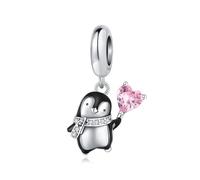 Penguin Charm Fit for Pandora Bracelet,925 Sterling Silver Charms for Women Bracelets Original Bead Gift for Her