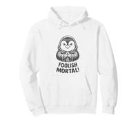 Penguin Chick Cute Evil Villain Foolish Mortal Meme Pullover Hoodie