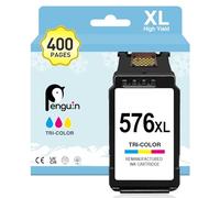 Penguin CL-576XL Colour Ink Cartridge Replacement for Canon for TR4755i TS3750i TS3751i TS3752i TS3550i TS3551i TR4756i TR4750i TR4751i High Yield for 576 XL
