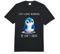 Penguin Climate Change Activism Comfort Colors Adult Heavyweight T-Shirt
