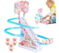 Penguin Climbing Stairs Toy - Walking Penguin Model, Smooth Motion Gear Mechanism, Classic Non Slip Safe Materials | Engaging Cognitive Development Toy For Early Childhood Playroom Gift Classroom