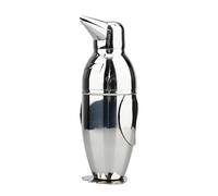 Penguin Cocktail Shaker with Strainer, Bar Essentials, Bartender Shaker and Strainer Set, Stainless Steel Shaker Bottle, 17 oz