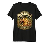 Penguin Cocoa Society Cozy Winter Hot Chocolate Vintage Premium T-Shirt