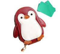 Penguin Coin Purse, PU Leather Accordion Wallet, Large Capacity Wallet