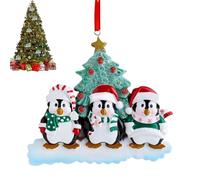 Penguin Couple Ornaments for Christmas Tree, Penguin Christmas Tree Decoration, Hanging Decoration of the Penguin Family, Farmhouse Ornaments for Holiday Parties, Winter Christmas Ornament