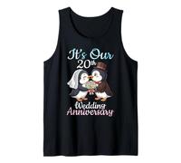 Penguin Couple Together It's Our 20th Wedding Anniversary Tank Top