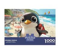 Penguin - Cute Animals 1000 Piece 。 Puzzles for Adults - Colourful, Challenging & Brainteasing Adults 。 Puzzle - Puzzle The Future - 100% Recycled Cardboard - 1000pcs -38x26cm/1000pcs