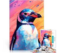 Penguin Cute1000 Piece Jigsaws for teenagers Family Game Stress Reliever Difficult Challenge Suitable for desktop decoration 38x26cm