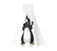 penguin dabbing Coral Velvet Hand Wipes Hanging Towel – Soft, Cleaning Cloths for Kitchen, Bathroom, Camping & More