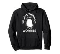 Penguin Design for Overthinkers and Anxious Minds Pullover Hoodie