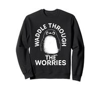 Penguin Design for Overthinkers and Anxious Minds Sweatshirt