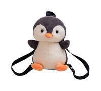 Penguin Doll Schoolbag - Soft Plush Animal Pack, 13.78in | PP Cotton Stuffed, Lightweight 400g Build, Adjustable Strap, Cute Cartoon Design for Travel, Costume Party, Stage Show, Aquarium Theme Decor,