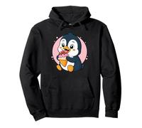 Penguin Eating Ice Cream Graphic Boys Girls Penguin Lover Pullover Hoodie
