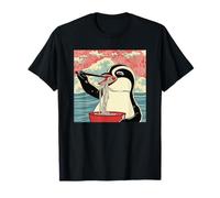 Penguin eats noodle soup, Japan, Ramen T-Shirt