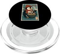Penguin Eats Ramen Noodles Japanese Vintage PopSockets PopGrip for MagSafe