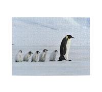 Penguin Family,500 Pieces Puzzles for Adults-Wooden Jigsaw Puzzle for Adults Elderly