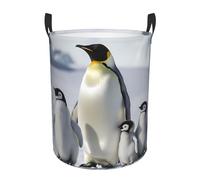 Penguin Family Laundry Basket Hamper Kids Storage Basket Toy Organizer Bin For Bedroom, Bathroom, College Dorms, Boys And Girls