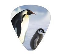 Penguin Family Print Guitar Picks Personalized Novelty Guitar Plectrums For Electric Guitar Acoustic Guitar 12 Pack
