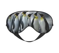 Penguin Family Soft Eye Mask Comfortable Sleep Mask with Adjustable Strap Breathable Fabric for Home Travel Camping & More