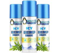 Penguin Fingers ICY Freeze Cooling Balm, 100% Made in USA, Maximum Strength, All-Natural, Arnica, MSM Menthol, Turmeric, Peppermint, Cocoa, and Avocado, New Improved Formula (3)