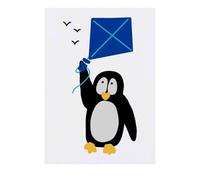 'Penguin Flying With The Birds' Temporary Tattoo - Water Resistant, Skin-Safe, Non-Toxic Transfer (TO00077445)