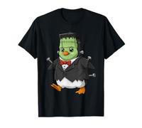 Penguin Frankenstein Monster- Cute Halloween Spooktober T-Shirt