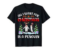 Penguin Gift All I Want For Christmas Is A Penguin Xmas T-Shirt