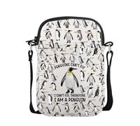 Penguin Gift Animal Lover Gift Penguins Can't Fly I Can't Fly Therefore I Am A Penguin Crossbody Bag (PENGUINS cb UK)