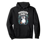 Penguin Girl Womens Cartoon Winter Arctic Animal Birthday Pullover Hoodie