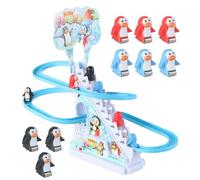 Penguin Go Racer - ABS 28x25x15cm | Interactive Penguin Race Track With Music And LED | Ambiance PenguinN Slide Toy | Fun Sliding Racing Toy For Kids, And Playtime Entertainment At Home Or P