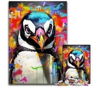 Penguin Graffiti 1000 Piece Jigsaw Puzzles for Adults Jigsaw Puzzles Creative Family Game & Home Decor, for Teenagers 26X38CM/10.23x14.96inch