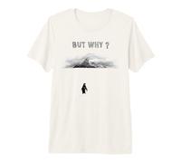 Penguin Head Towards The Mountains But Why Premium T-Shirt