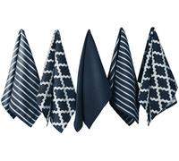 Penguin Home 100% Cotton Tea Towel Set of 5 & 10 - Soft - Durable & Absorbent