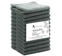 Penguin Home 100% Cotton Washcloths 12 Pack Set | Premium Quality Flannel Face Cloths | Highly Absorbent and Soft Feel Fingertip Towels | Washcloths 33 x 33 cm (13x13 in) | 520 GSM