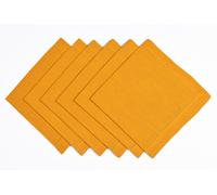 Penguin Home®100% Linen Look With Faggoting Hemstictch Napkins-50x50 cm-Set of 6