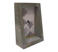 Penguin Home Mangowood Vertical Photo Frame 4"X6" (10 X 15 CM)- Grey Distress Finish, Rustic Vintage Style, Handcrafted Wooden Picture Frame for Wall or Tabletop Display, Ideal for Home Decor, Gifts