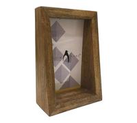 Penguin Home Mangowood Vertical Photo Frame 4"X6" (10 X 15 CM) - Natural Finish, Rustic Vintage Style, Handcrafted Wooden Picture Frame for Wall or Tabletop Display, Ideal for Home Decor, Gifts