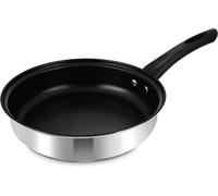 (24cm) Penguin Home Saute Pans, Stainless Steel - Suitable for All Hobs - Mirror Finish