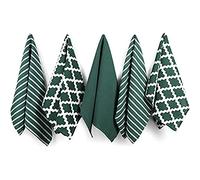 Penguin Home Premium 100% Pure Cotton Tea Towel for Kitchen, Set of 5 Kitchen Towels, Soft & Durable Kitchen Cloths Towel Set, Machine Washable, 65 x 45 cm Colour - Green