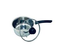 Penguin Home® Professional Induction-safe Saucepan With Glass Lid & Phenolic Handle, Stainless Steel, 20 Cm, 2.5 Liters