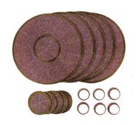 Penguin Home Set of Handcrafted Beaded 18 Glass Red Gold 32 cm (13")