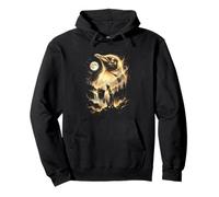 Penguin Howling At The Moon Meme Pullover Hoodie